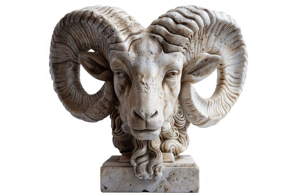 Aries sculpture animal mammal.
