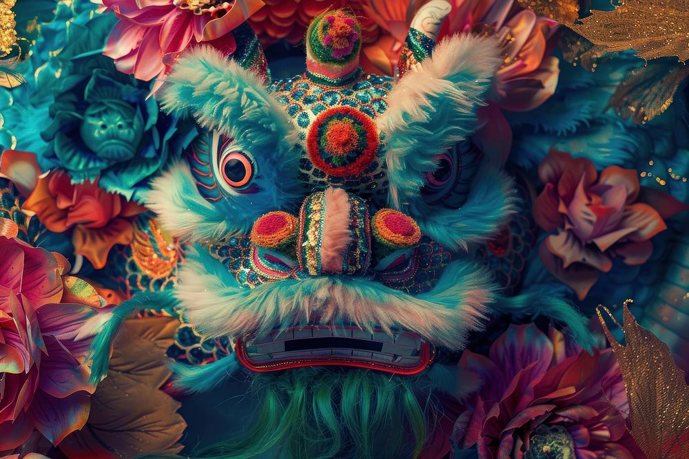 Dragon chinese new year carnival representation celebration.