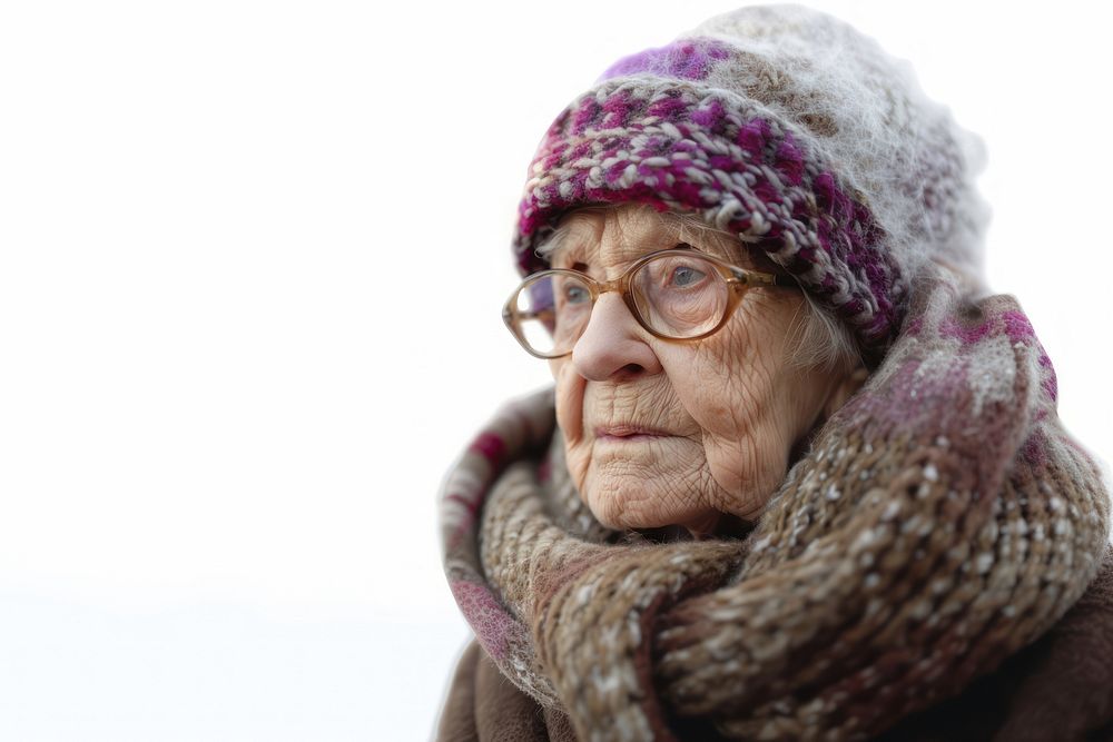 Elderly person glasses adult photo.