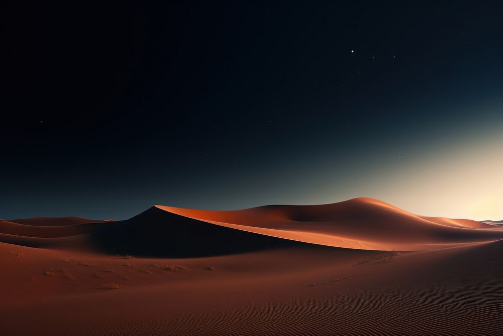 Desert outdoors horizon nature.