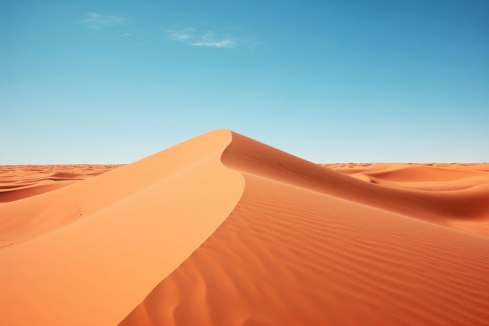 Desert outdoors horizon nature.