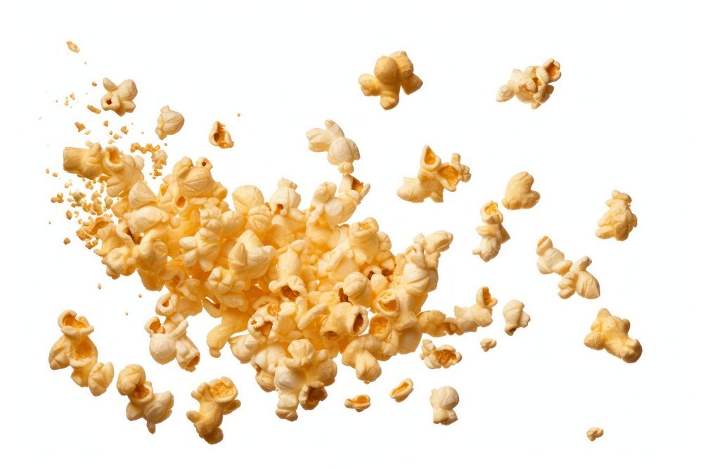 Popcorn grain falling backgrounds snack food.