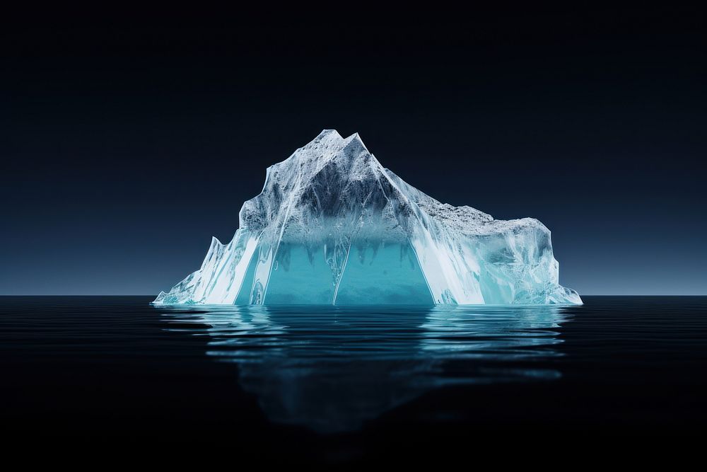 Iceberg outdoors nature tranquility.