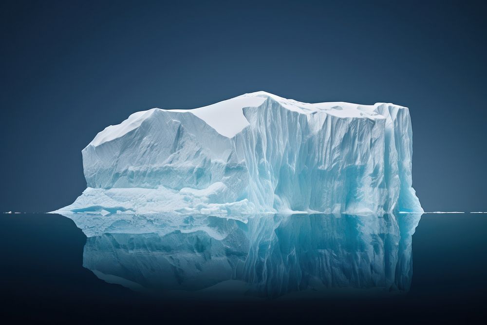 Iceberg outdoors nature tranquility.