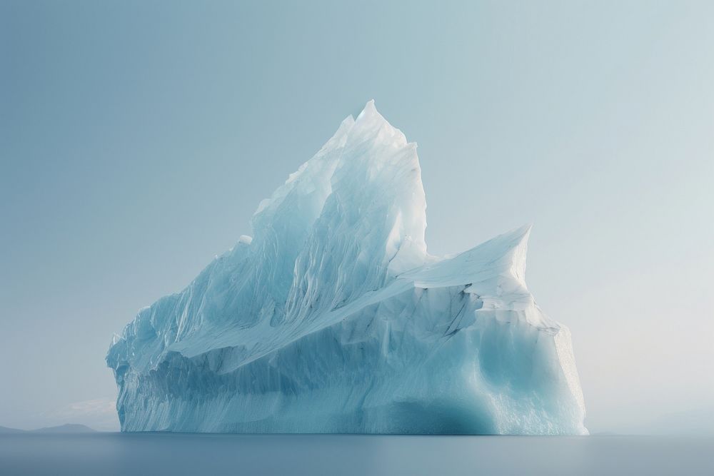 Iceberg outdoors nature winter.