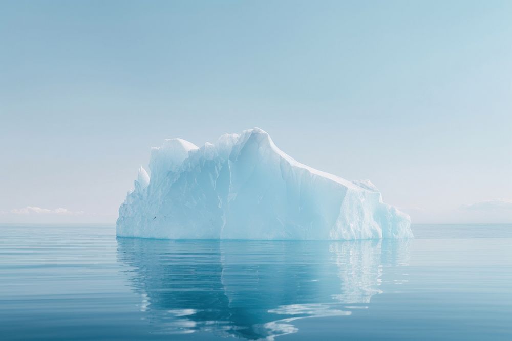 Iceberg outdoors nature sky.