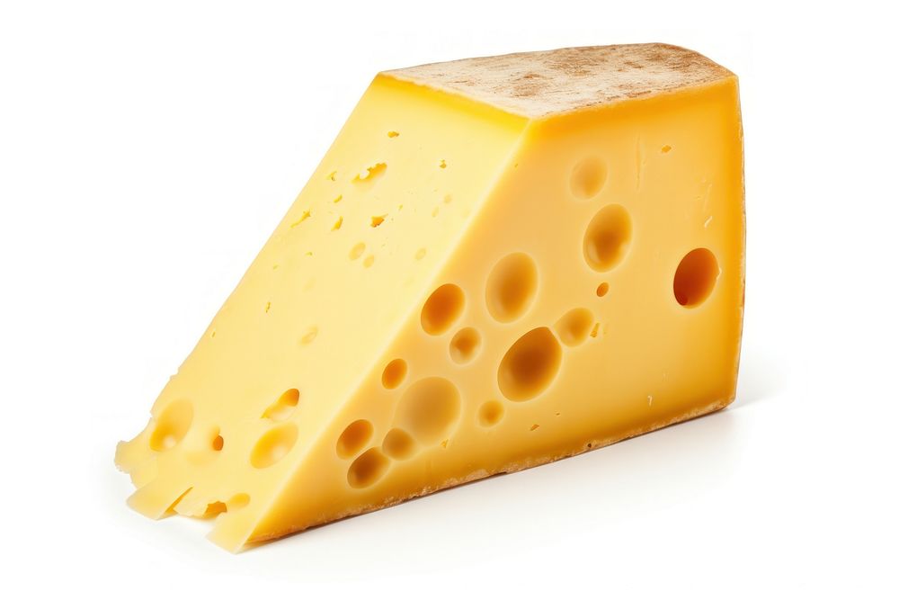 Single cheese food parmigiano-reggiano white background.