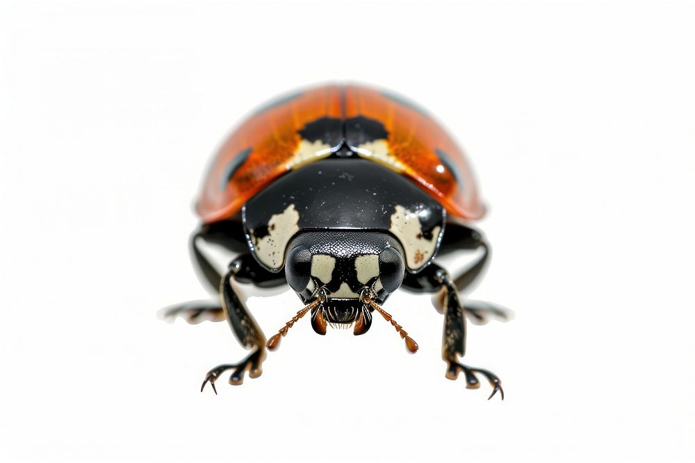Ladybird animal insect white background.