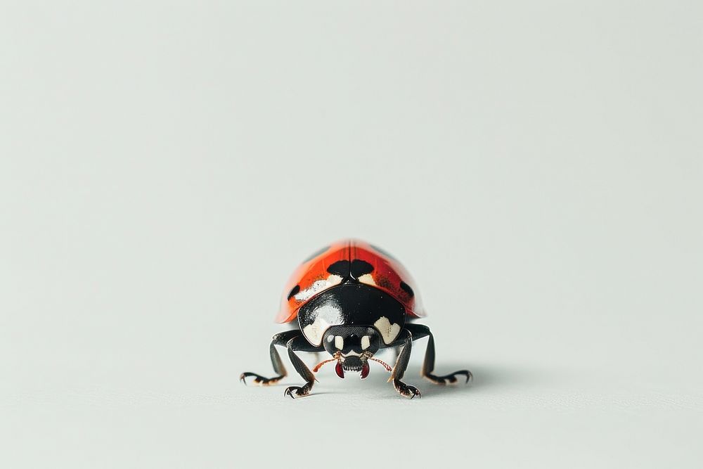 Ladybird animal insect white background.