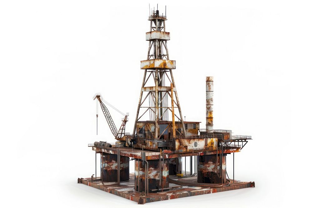 Oil rig architecture outdoors machine.