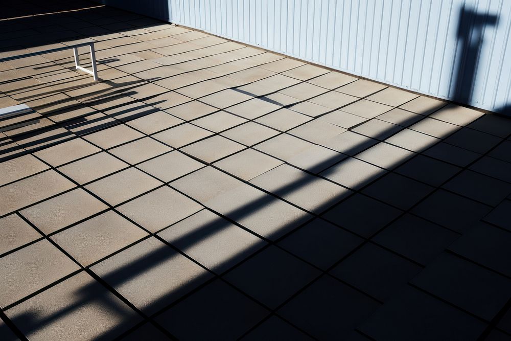 Solar panel flooring outdoors shadow.