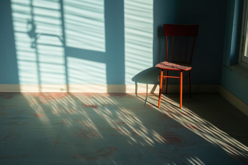 Solar panel furniture flooring shadow.