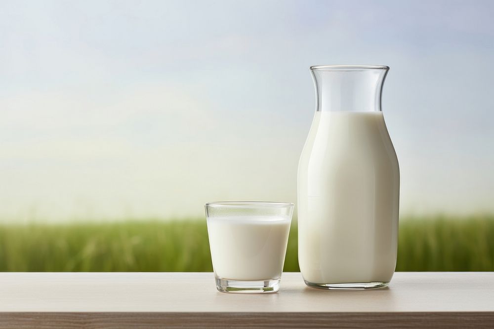 A minimalistic photography of a milk cafe in american cottage country side advertisment style dairy drink refreshment.