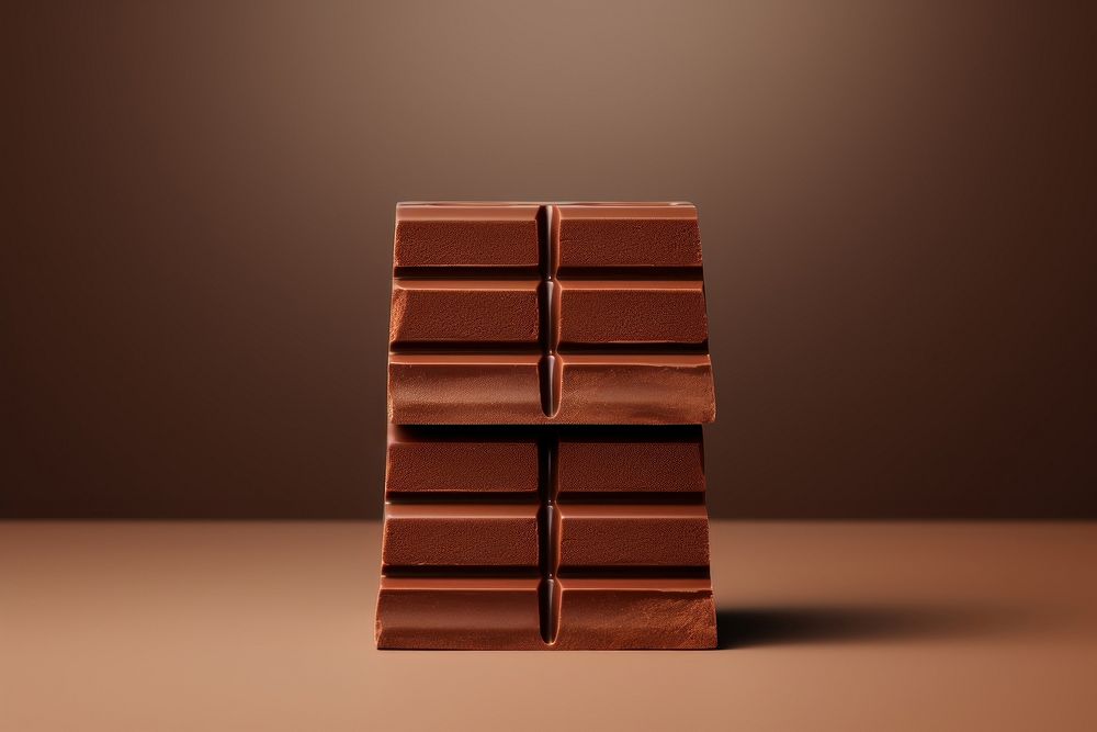 A minimalistic photography of choccolate bar in american cottage country side advertisment style chocolate dessert food.