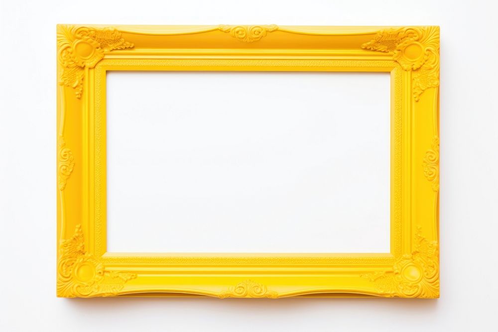 Yellow minimal frame backgrounds rectangle white background.