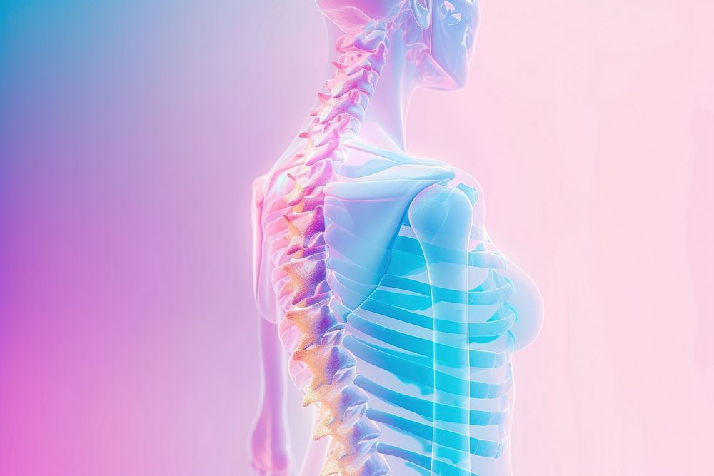 Scoliosis Spine Curve Anatomy anatomy adult woman.