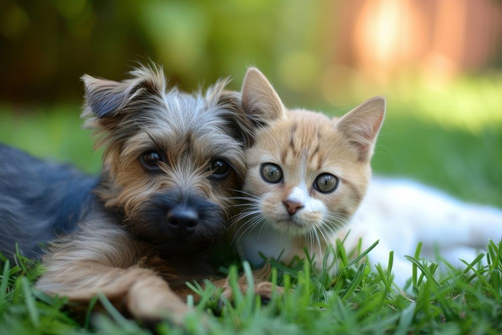 Pets play mammal animal kitten.