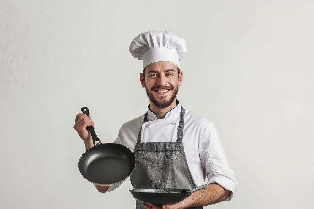 Chef cook baker man portrait apron adult.