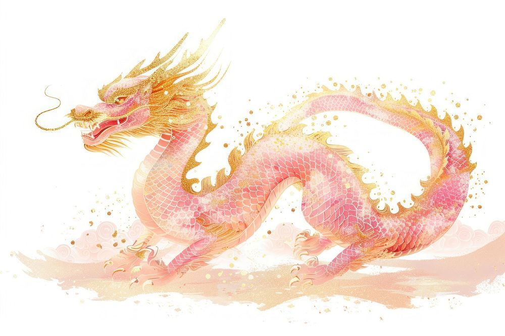 Chinese dragon animal creativity cartoon.