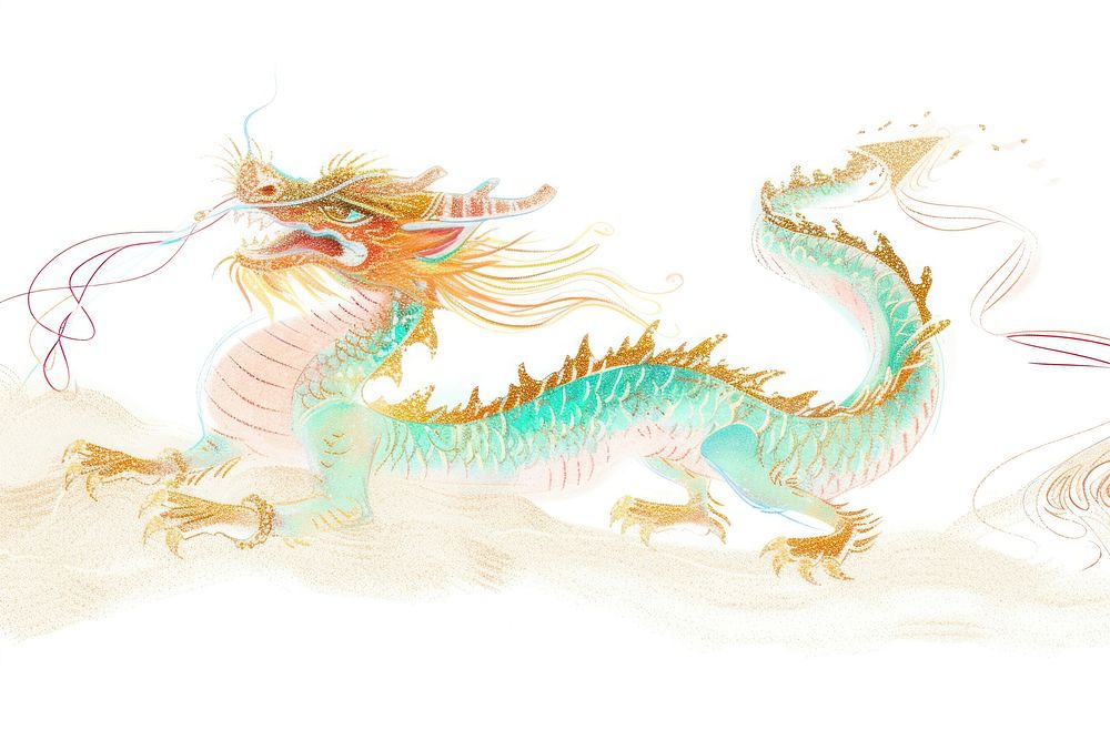 Chinese dragon animal creativity cartoon.