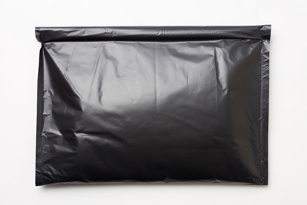 Black nile vacuum paper seal bag white background simplicity rectangle.