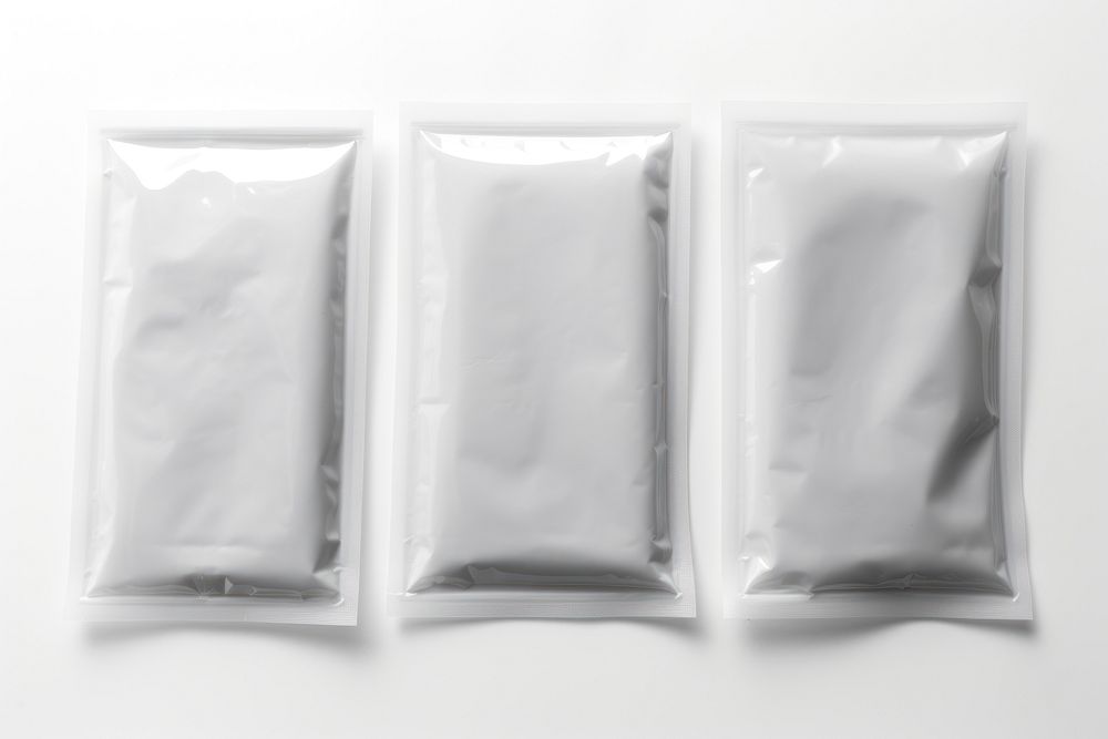 Paper nile vacuum seal bag white white background monochrome.