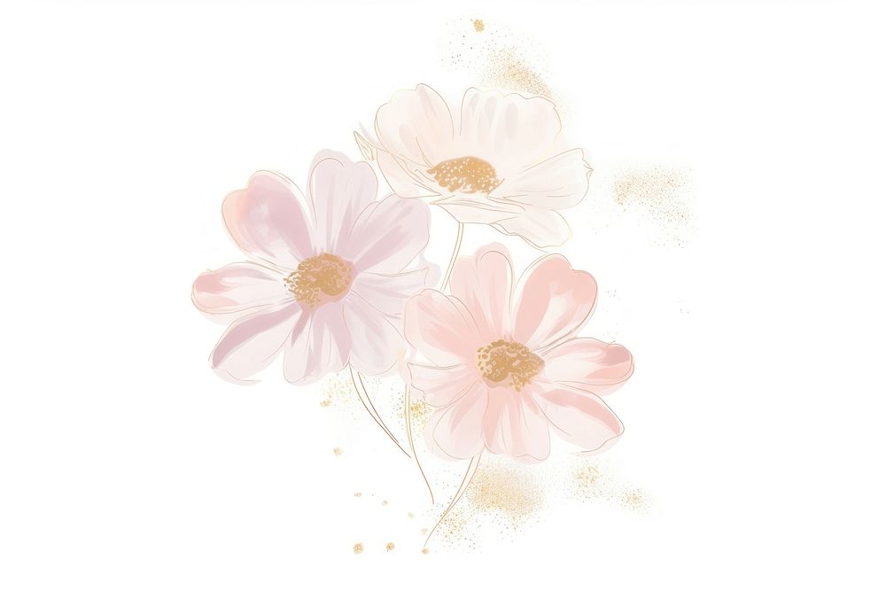 Daisy chinese flower blossom pattern petal.