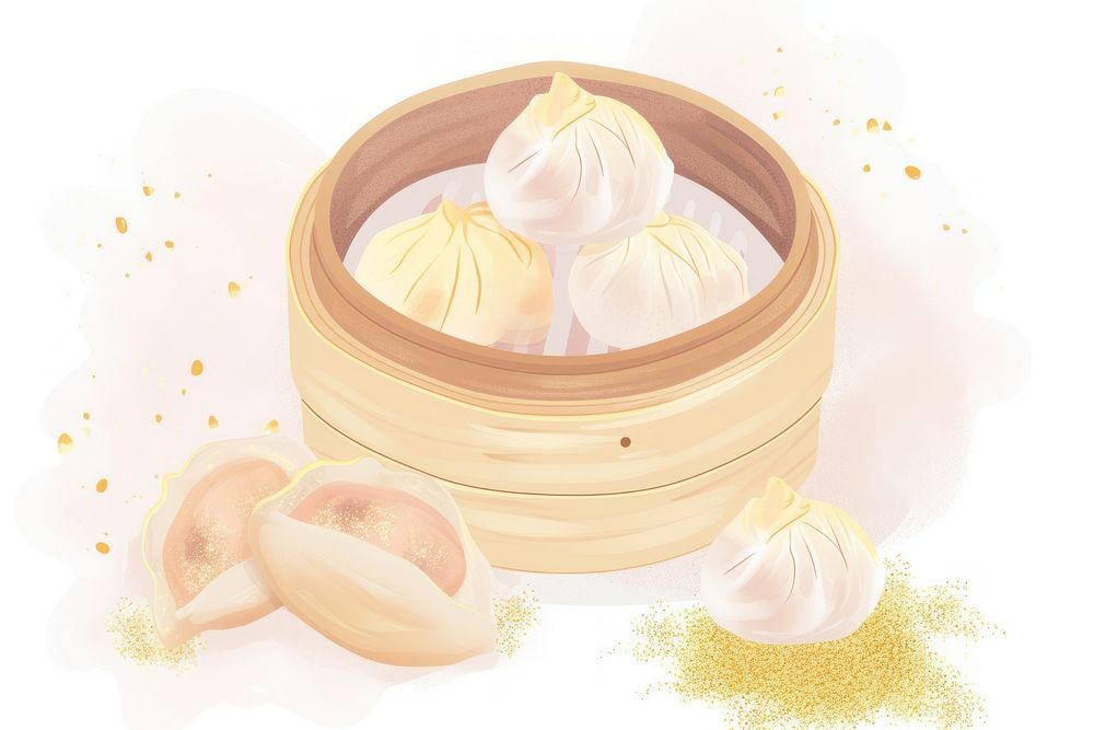 Dimsum food pastel manti xiaolongbao ingredient.