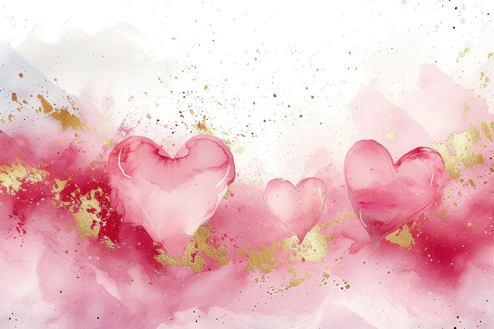 Hearts pink valentines backgrounds petal plant.