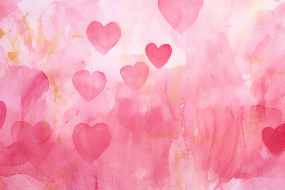 Hot pink valentines watercolor background backgrounds painting petal.