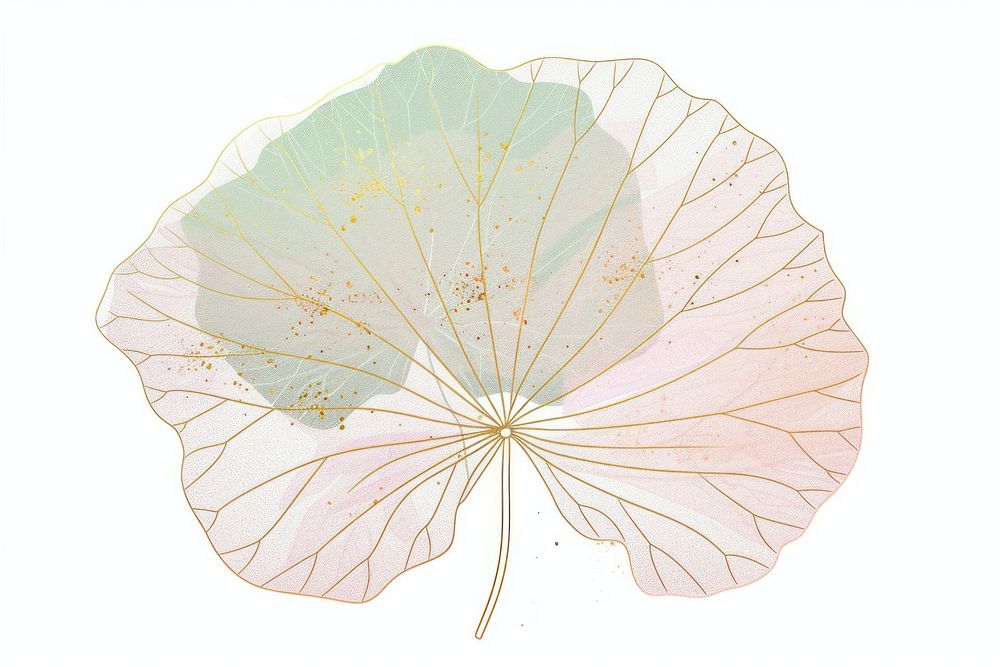 Lotus leaf plant petal art.