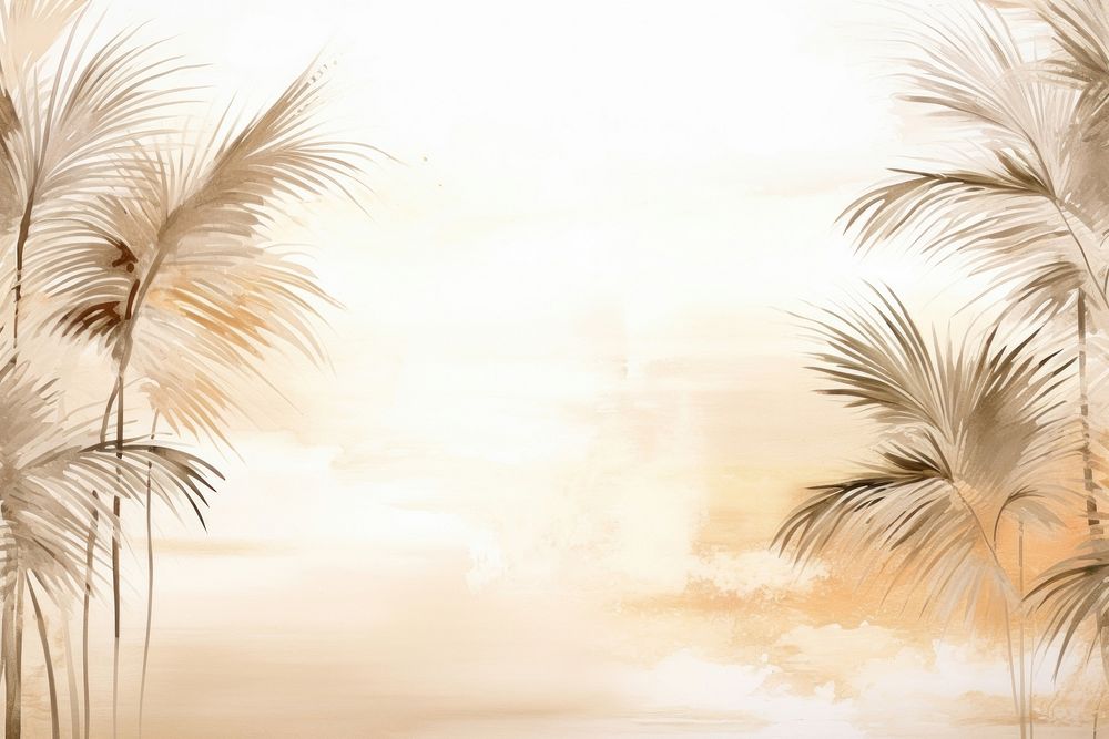 Palm watercolor background backgrounds outdoors painting.