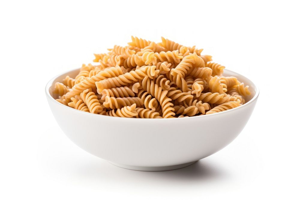 Fusilli pasta one pices fusilli food bowl.