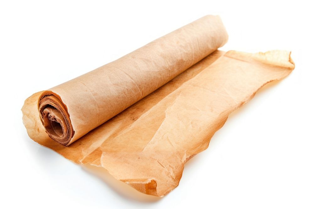 Roll of baking parchment white background freshness dynamite.