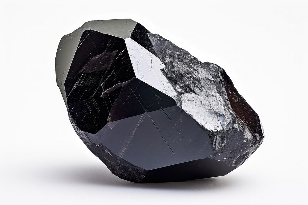 Obsidian gem gemstone mineral crystal.
