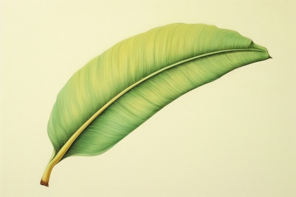 Banana leaf pattern sketch plant wing.
