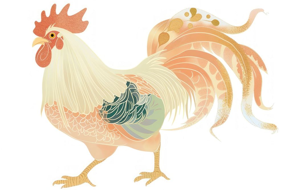 Rooster chicken poultry animal.