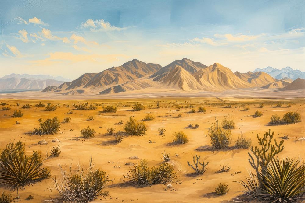 A desert landscape nature outdoors ground.