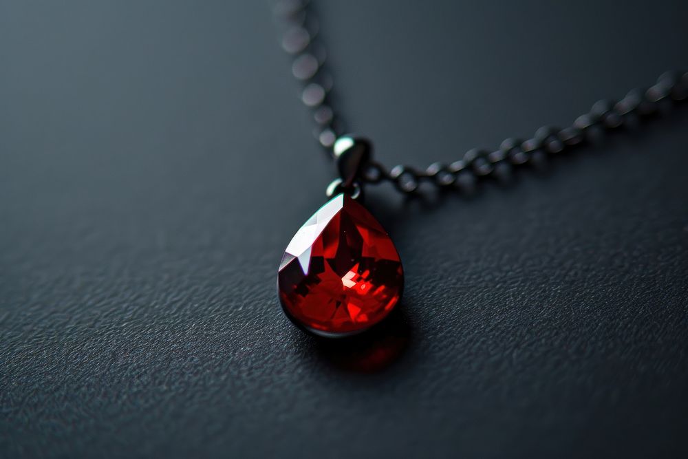 Gemstone drop necklace jewelry pendant shiny.
