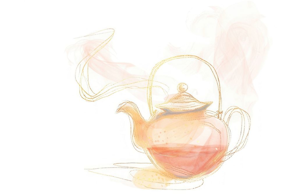 Tea teapot art refreshment.