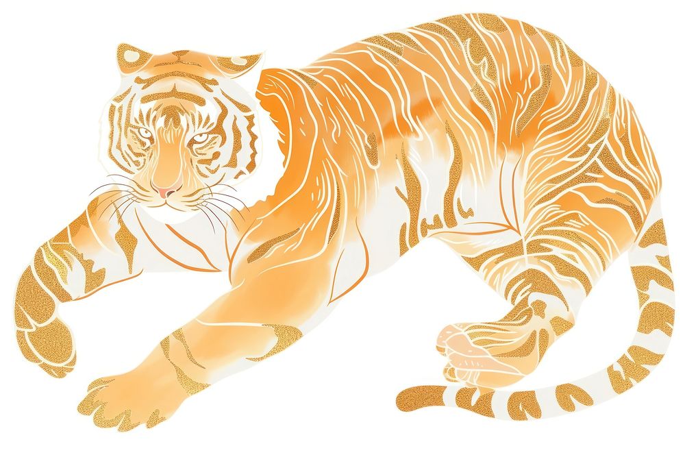 Tiger chinese wildlife animal mammal.