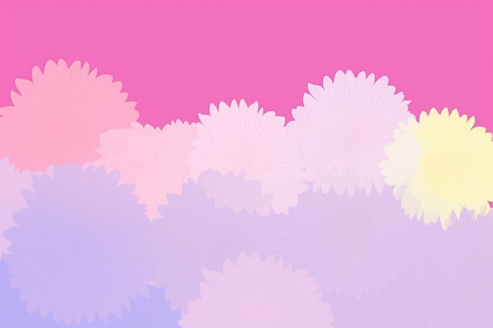 Daisy border minimalist forms backgrounds abstract purple.