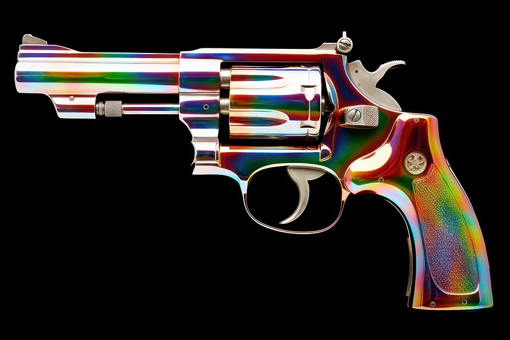 A handgun weapon aggression revolver.