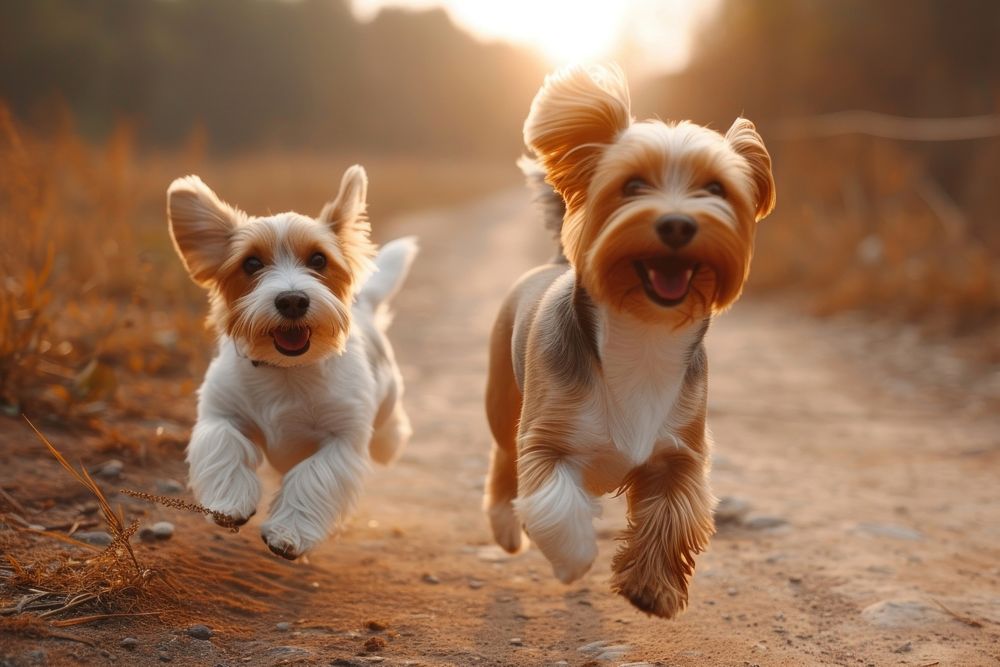 Dogs running mammal animal puppy.