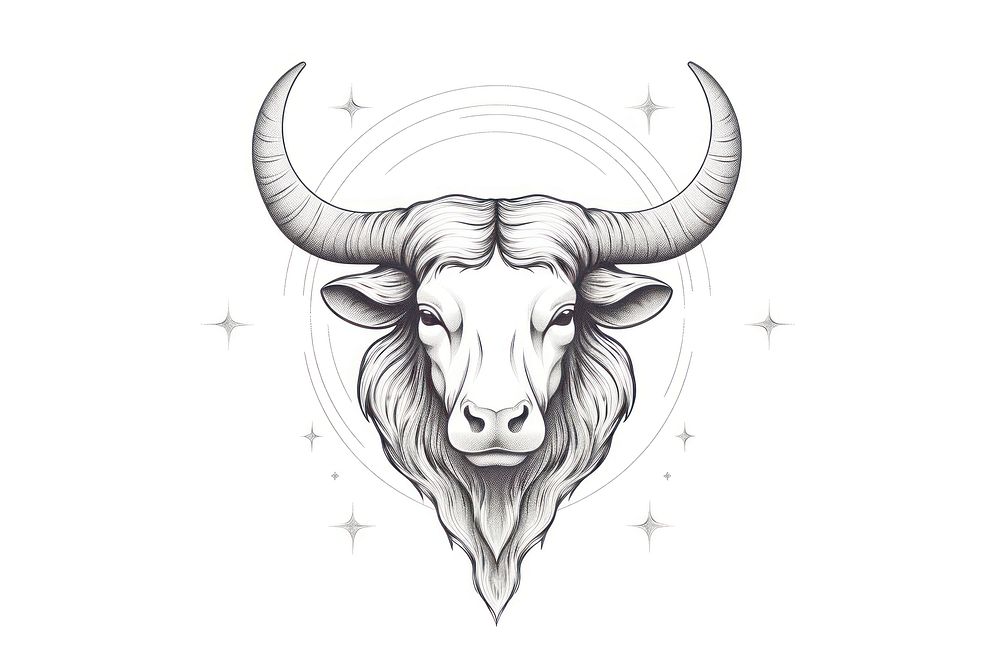 Taurus drawing livestock cattle.
