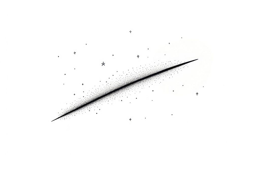 Shooting star backgrounds line white background.