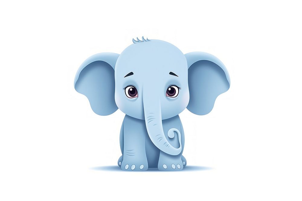 Elephent cartoon character elephant wildlife | Free Photo Illustration ...