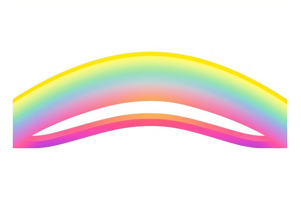 Rainbow line white background spectrum.