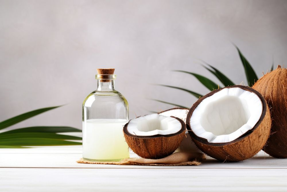 Coconut oil fruit plant freshness.