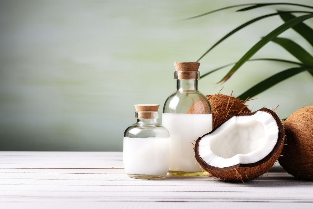 Coconut oil plant freshness container.